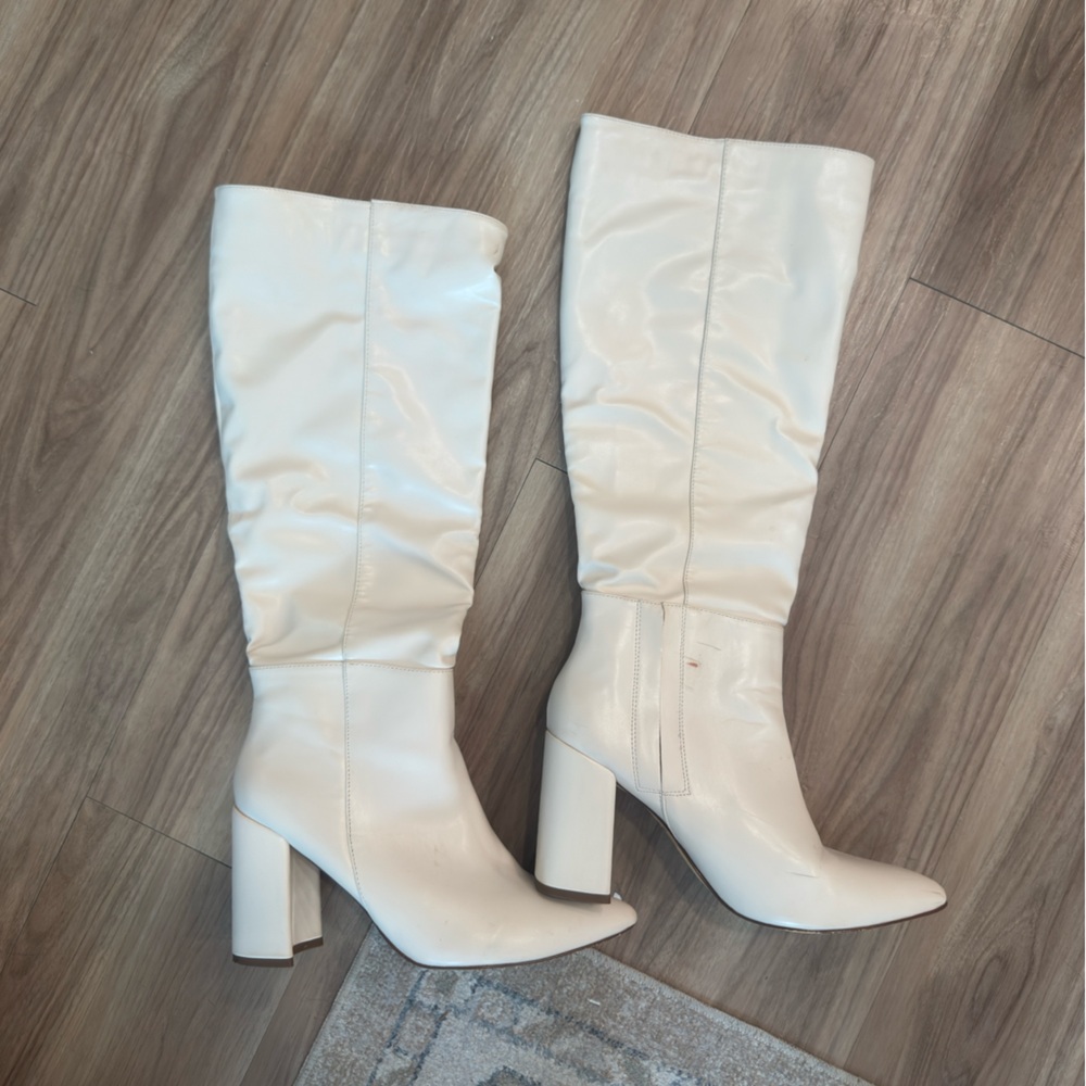 White Knee-High Women's Boots